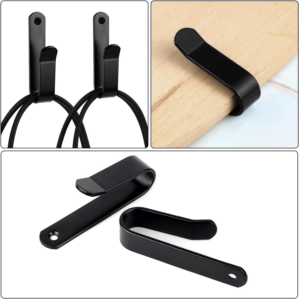 Snowboard Wall Mount Clips, Horizontal Snowboard Rack Display Stand, Snowboard Wall Mount Clips for Surfboards Skateboards Skis Home Garage - Image 7