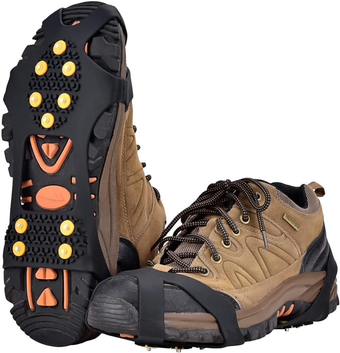 Ice Snow Grips Over Shoe/Boot Traction Cleat Spikes Anti Slip Footwear - Image 1