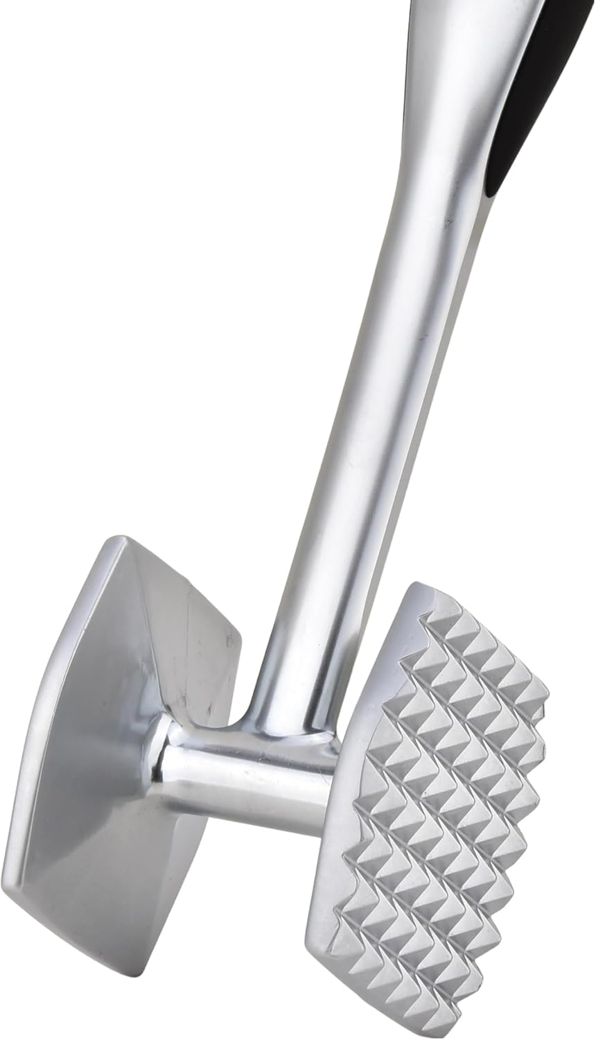 Meat Tenderizer Hammer Tool Pounder For Tenderizing Steak Beef Poultry, Heavy Duty Dual-Sided Mallet with Soft Grip Handle - Multifunctional Kitchen Beater for Chicken,Fish, Baking - Image 3