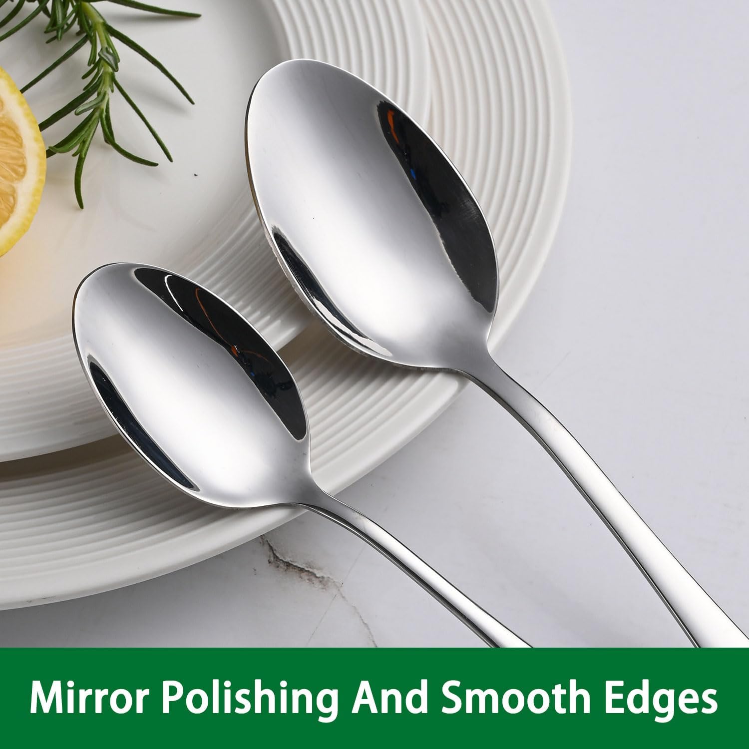 8-Piece 6.7 Inches Stainless Steel Tea Spoon,Durable Dishwasher Safe Teaspoons,Silverware Dessert Spoons For Kitchen,Small Spoons For Restaurant,Hotel - Image 3
