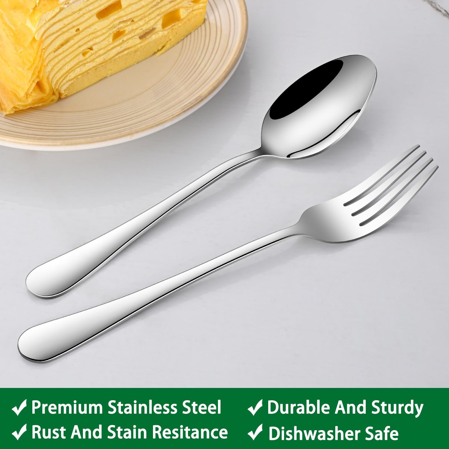 8-Piece 6.7 Inches Stainless Steel Tea Spoon,Durable Dishwasher Safe Teaspoons,Silverware Dessert Spoons For Kitchen,Small Spoons For Restaurant,Hotel - Image 5