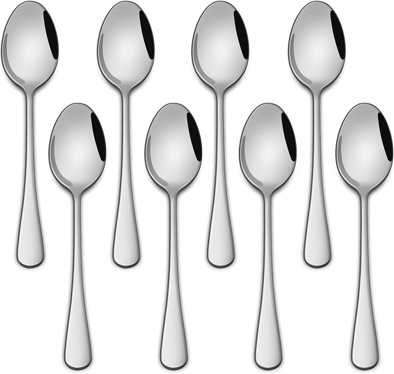 Small Teaspoon,5.5 Inches Stainless Steel Tea Spoons Set Of 8,Espresso Spoon,Durable Dishwasher Safe Small Coffee Spoons,Mini Demitasse Spoon For Dessert - Image 1
