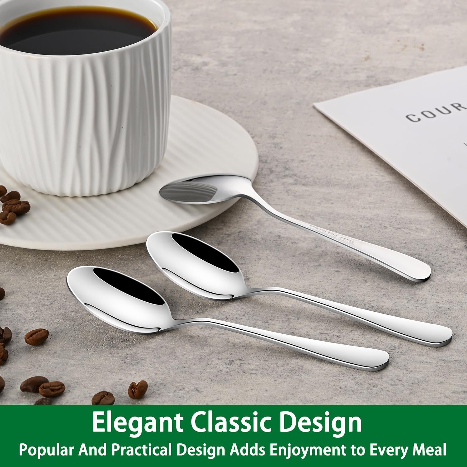 Small Teaspoon,5.5 Inches Stainless Steel Tea Spoons Set Of 8,Espresso Spoon,Durable Dishwasher Safe Small Coffee Spoons,Mini Demitasse Spoon For Dessert - Image 6