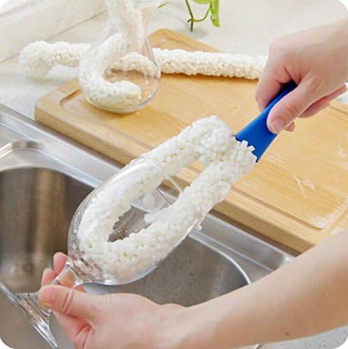 Long Bottle Brush Cleaner for Decanters & Water Bottles – 16” Flexible Foam Washing Wand for Vases, Tumblers, Baby Bottles, and Glassware (Not for Standard Beer/Wine Bottles) - Image 3