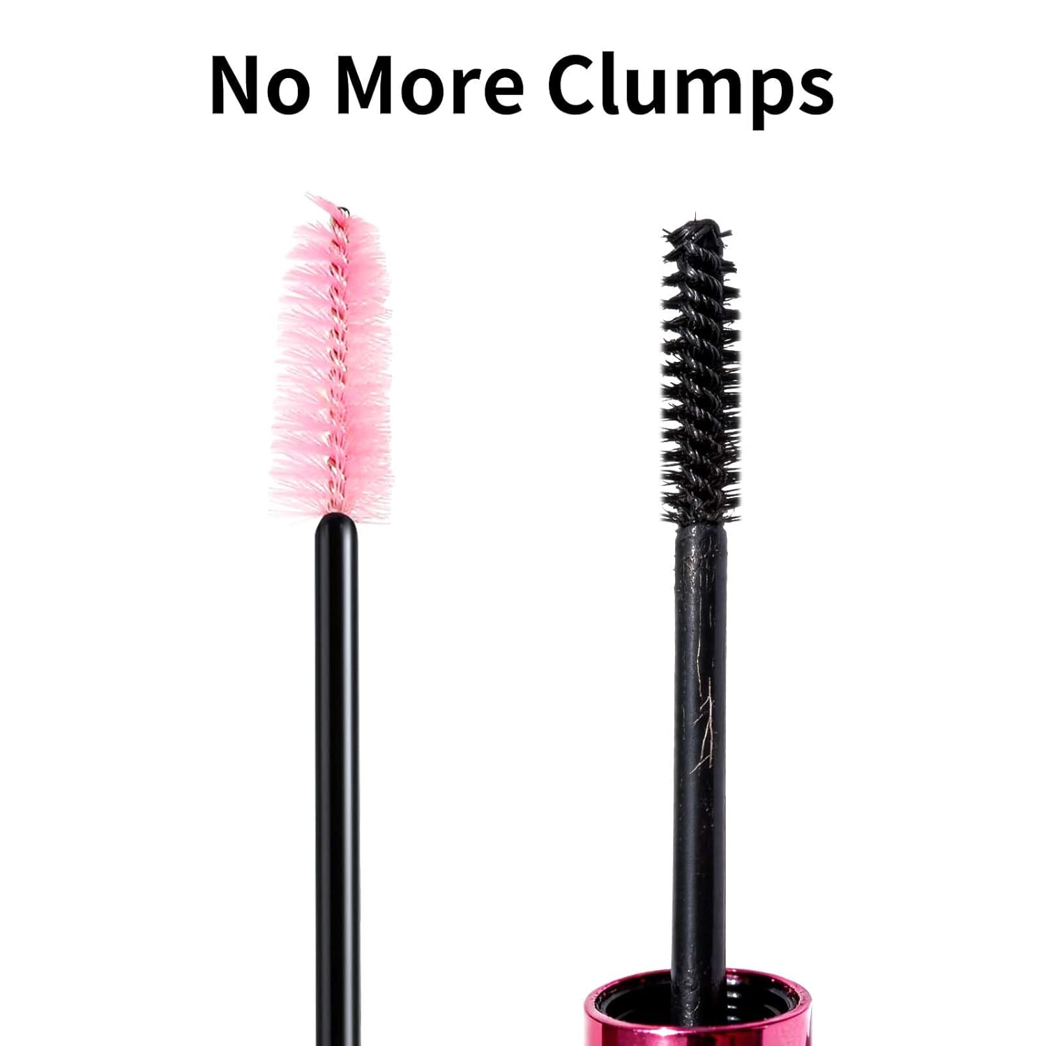 500PCS Disposable Lash Spoolies, Eyelash Eyebrow Brush for Extensions, Mascara Wands, Lash Extension Supplies, Eye Makeup Brushes & Tools, Pink - Image 7
