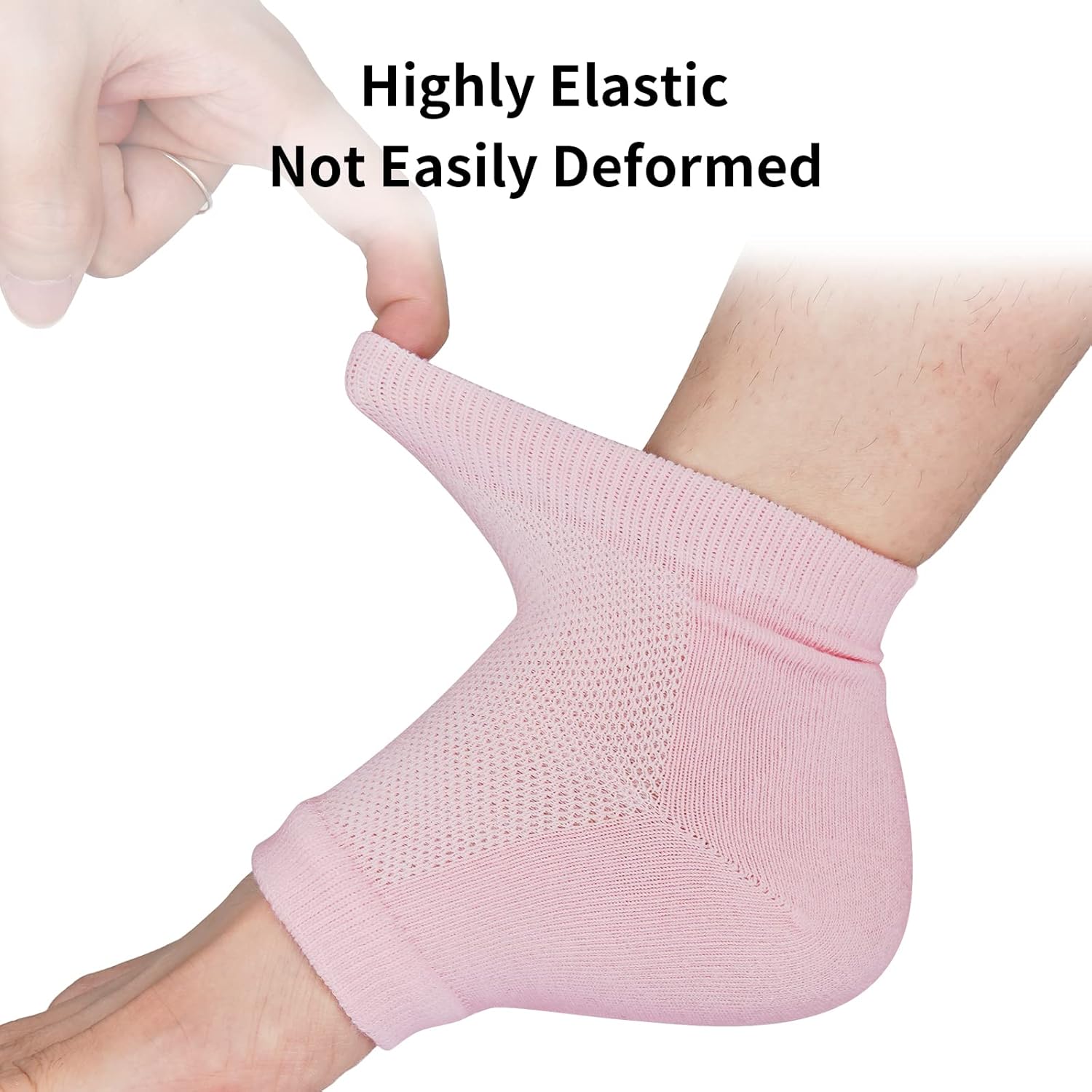 3 Pairs Moisturizing Heel Socks for Dry Cracked Feet, Gel Repair Moisture Spa Socks for Women Dry Cracked Heels Overnight (Regular) - Image 6