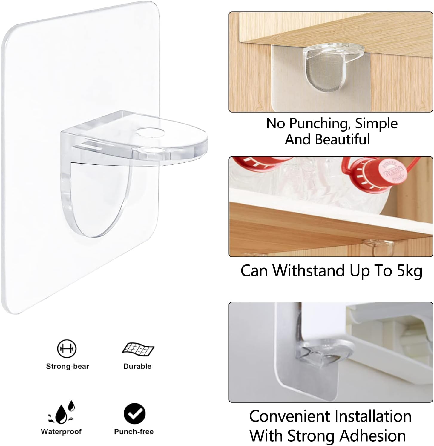 Adhesive Shelf Bracket 2.8