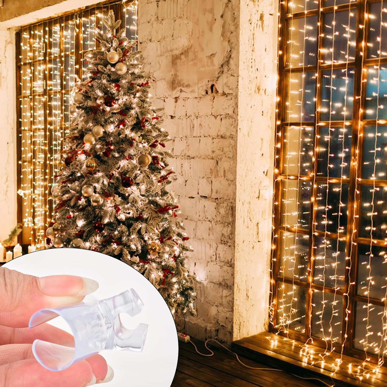 Christmas Light String Suction Cup Holders & Hooks for Seasonal Lights & Xmas Decorations (50Pcs) - Image 7