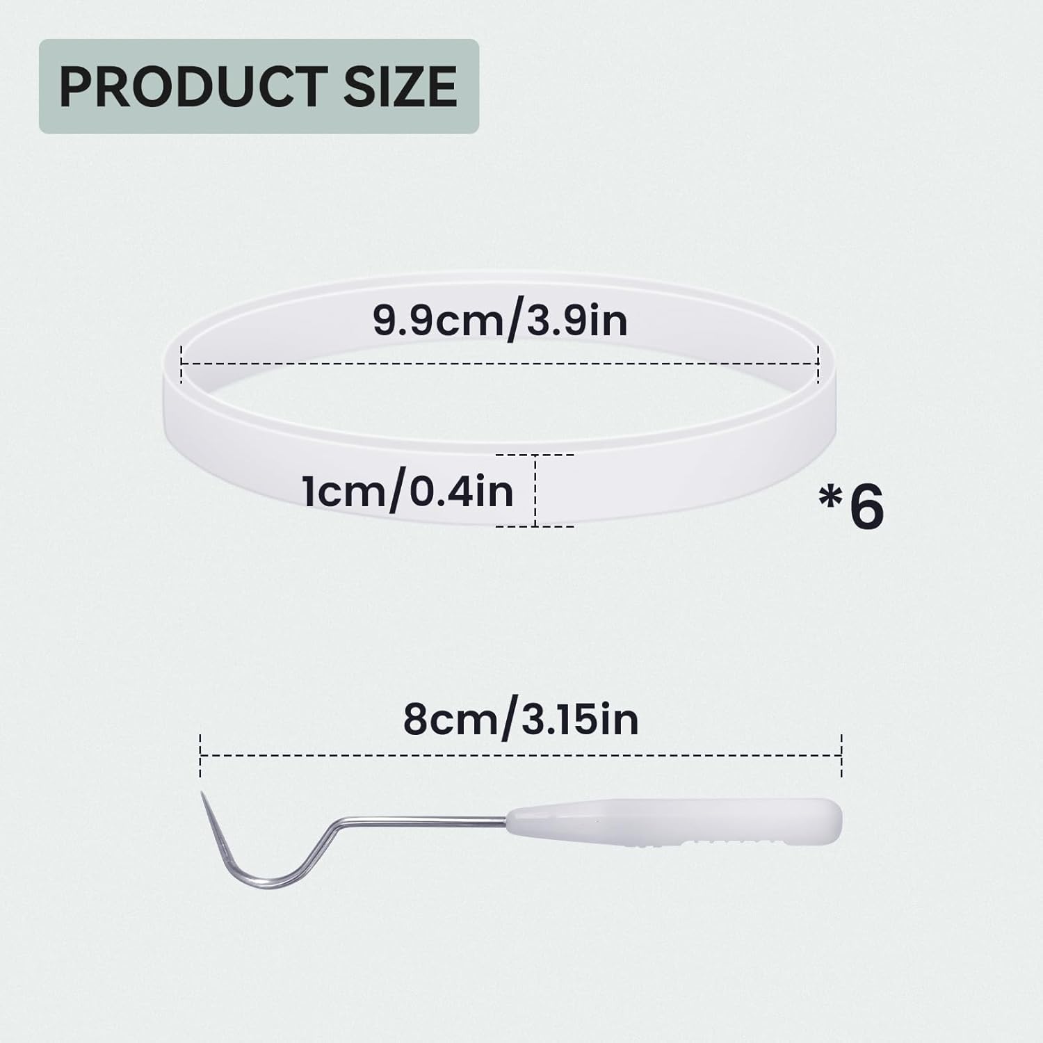 6 PCS Rubber Gaskets Replacement Seal for Ninja Blender, Blender Sealing Gasket for 7 Fins Blender Blade Attachment, Flexible White O-Ring Compatible with Ninja BL456-30 BL480 BL681A BL780 BL64 Etc. - Image 3