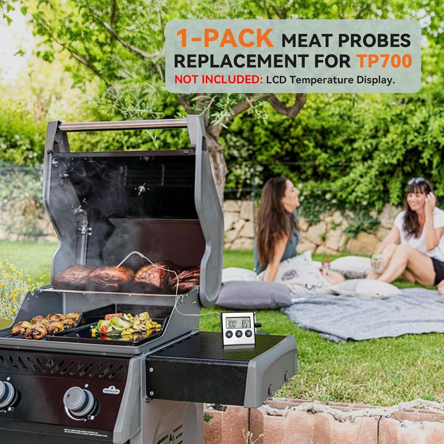 Tp700 Probe Thermometer Digital Meat Food Grill BBQ Cooking Kitchen Thermometer, 1 Pack (1 Piece) - Image 7