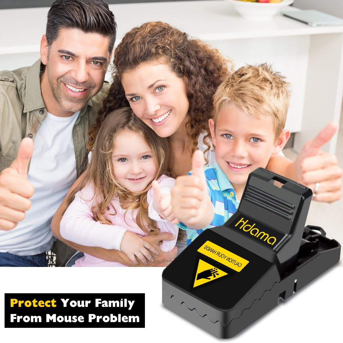 Mouse Trap, Mouse Traps That Work Small Mice Trap Outdoor Indoor Best Snap Traps for Mouse/Mice Safe and Reusable 6 Pack Quick Kill Mice Traps - Image 2