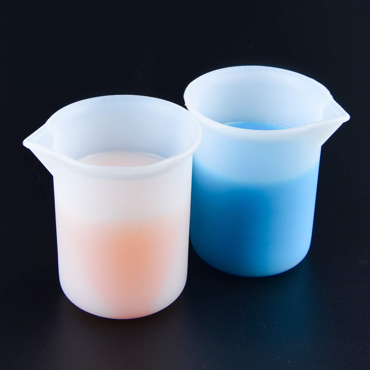 6Pcs 100ml Silicone Measuring Cups DIY Resin Glue Tools Cup for Making Handmade Craft Nonstick Silicone Mixing Cup - Image 3