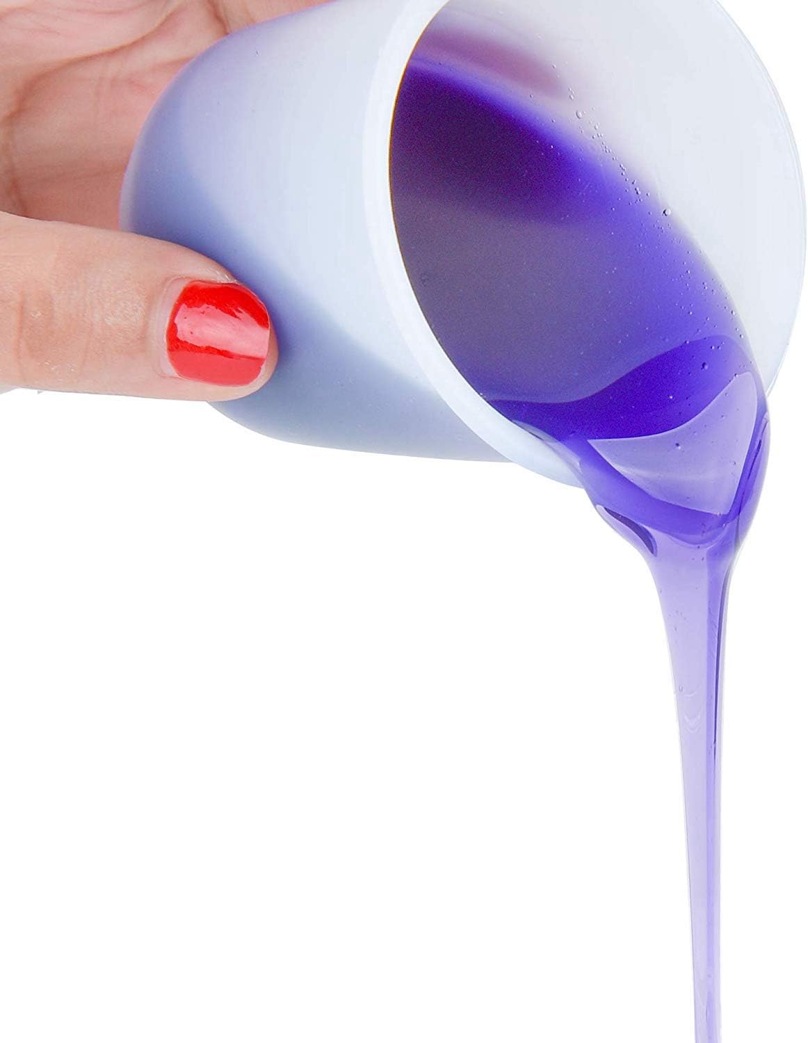 6Pcs 100ml Silicone Measuring Cups DIY Resin Glue Tools Cup for Making Handmade Craft Nonstick Silicone Mixing Cup - Image 5