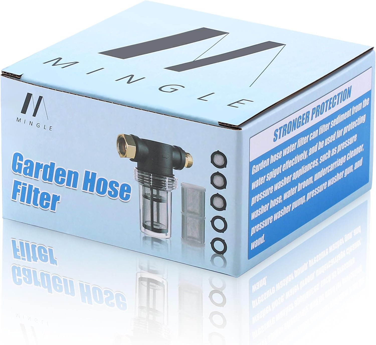 Garden Hose Filter for Pressure Washer inlet Water, Inline Filter for Sediment, 40 Mesh Screen, Extra 100 Mesh - Image 6