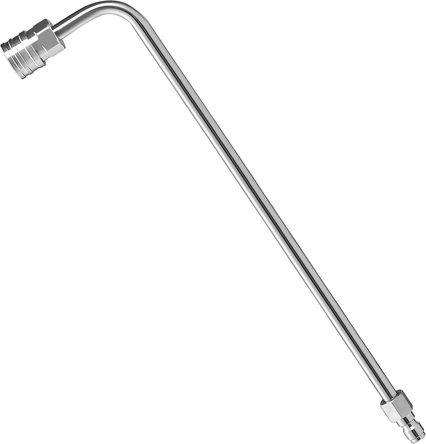 Pressure Washer Wand Extension, 90 Degree Curved Angled, Undercarriage and Gutter Cleaner Attachment, 1/4 Inch Quick Connect, 14 Inch - Image 1