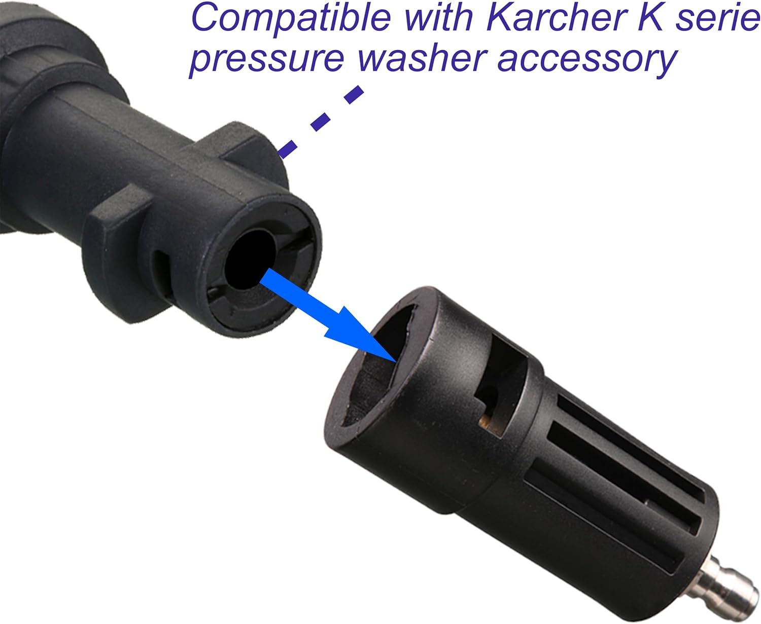 Compatible Pressure Washer Adapter, Compatible with Karcher Power Washer Accessory, 1/4'' Quick Connect - Image 3