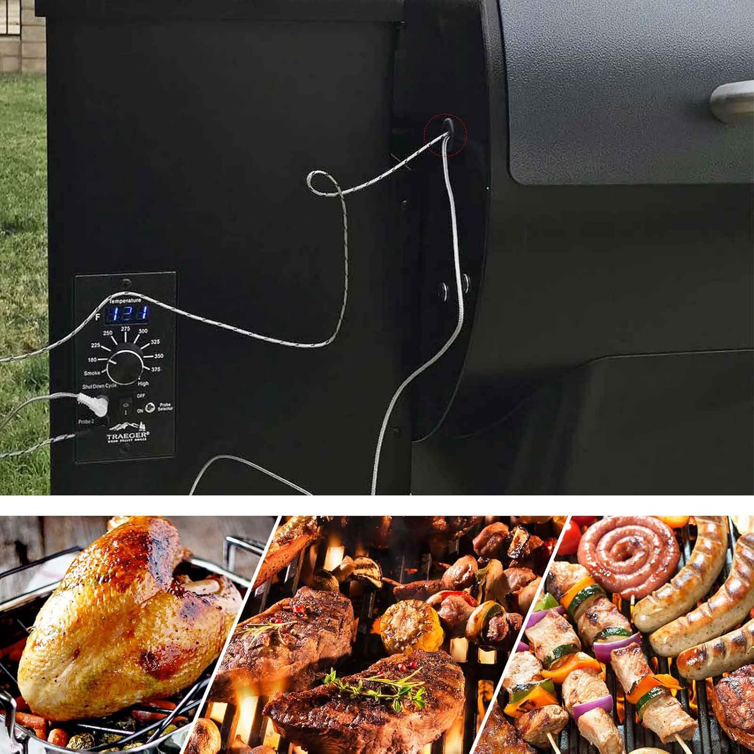 Replacment Rubber Meat Probe Grommet Compatible with Traeger Wood Pellet Grills, 2 Pack - Image 5
