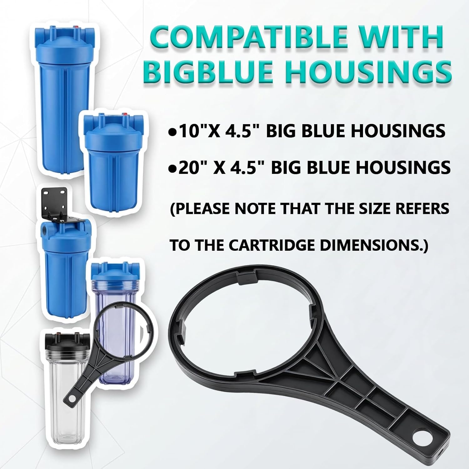 SW-2 Water Filter Housing Wrench - 4.9 inch ID, Big Blue Filter Wrench Fits for Pentair Pentek/Everpure 4 3/4″ Standard Housings, American Plumber #152037/ww34, 10