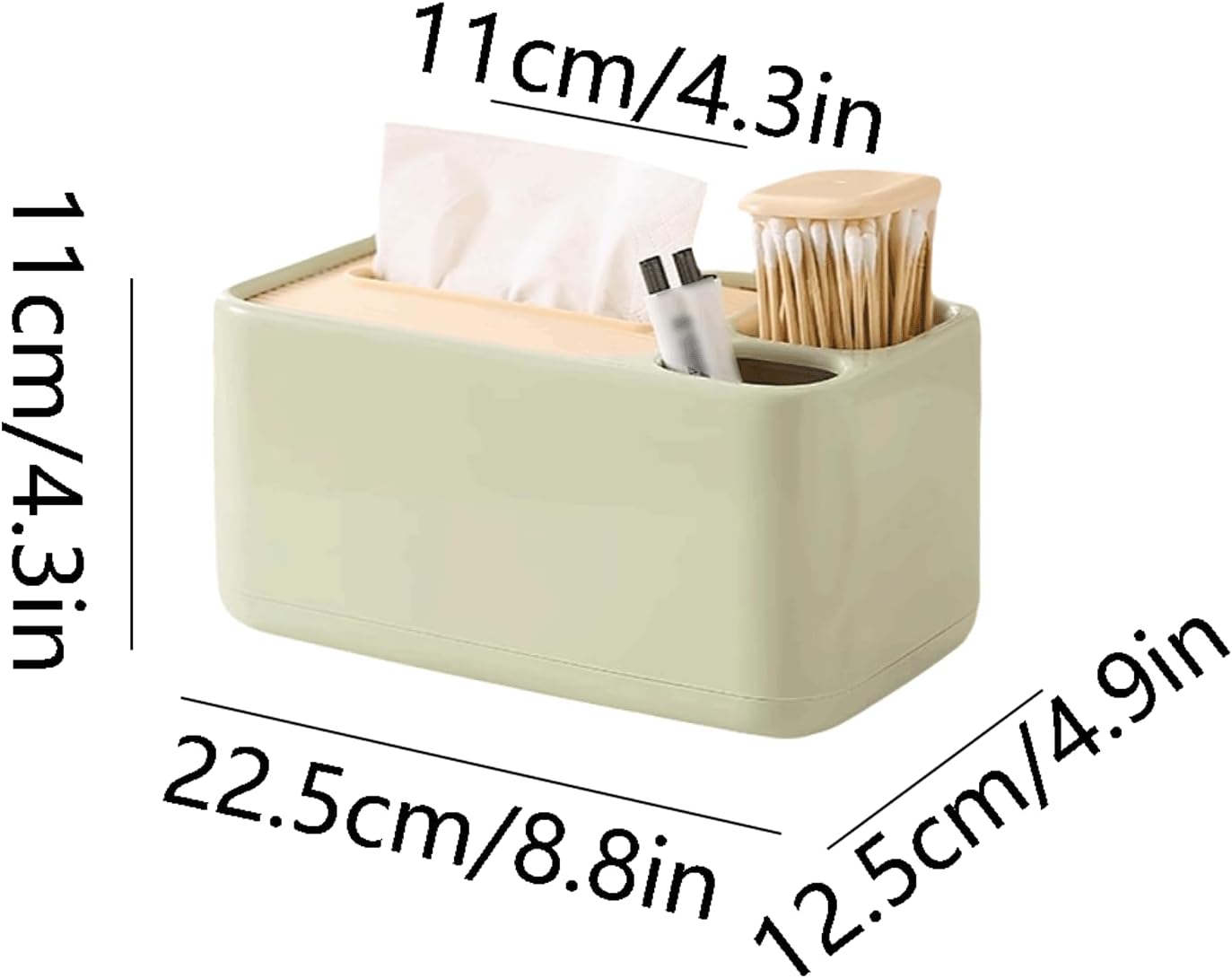 2 Pack Desk Organizer with Compartments for Pens and Toothpicks - Office Supply Storage Solution - Image 2