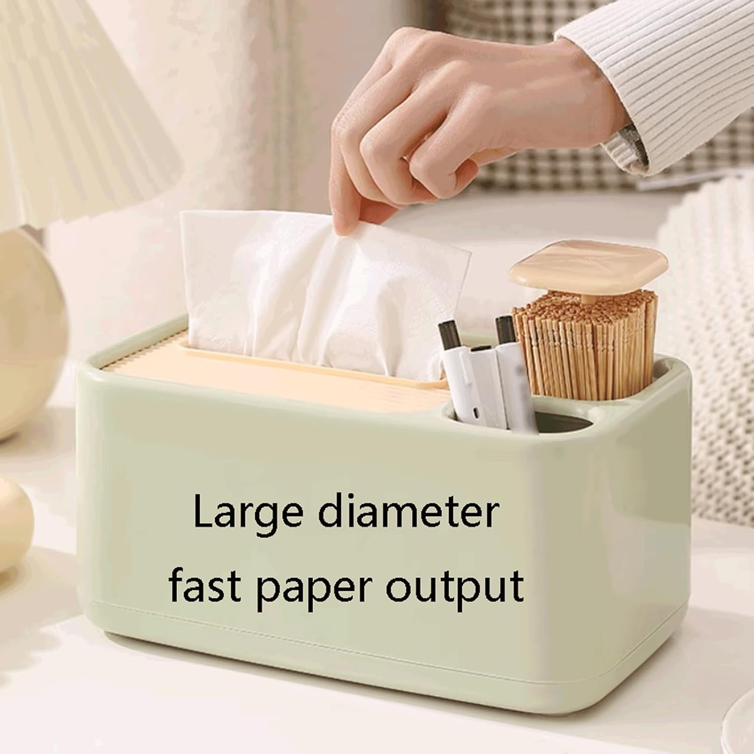 2 Pack Desk Organizer with Compartments for Pens and Toothpicks - Office Supply Storage Solution - Image 4