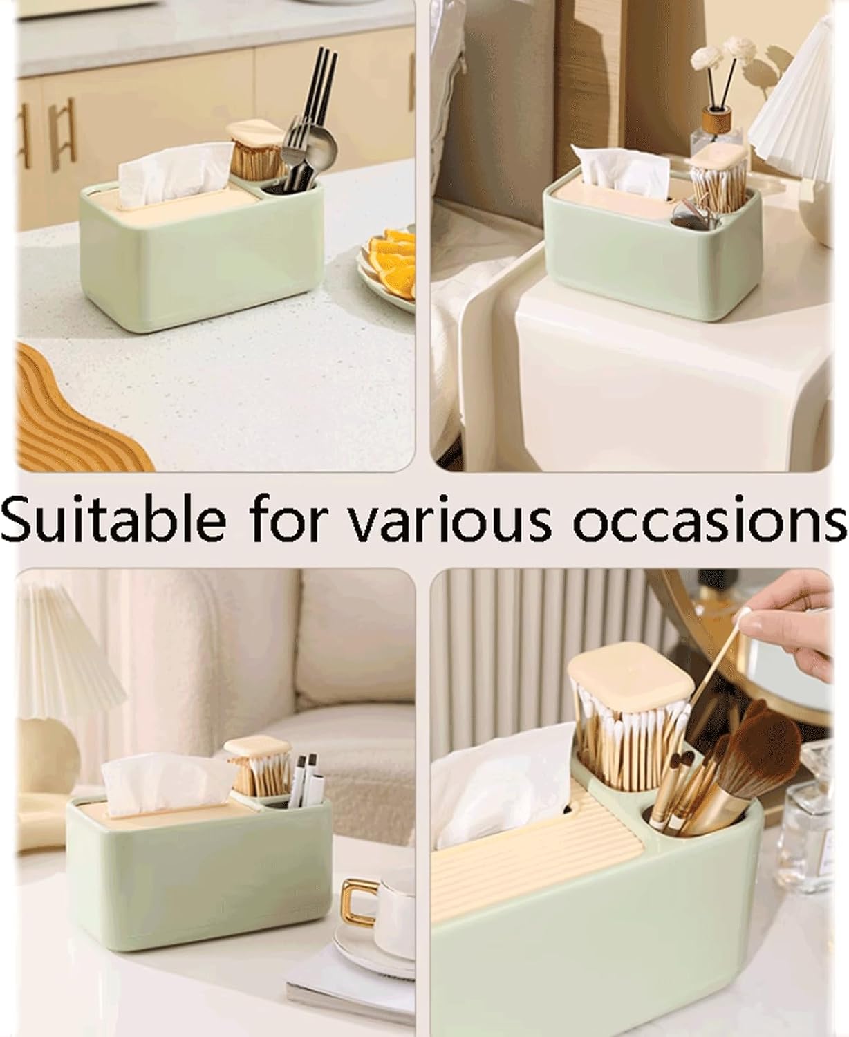 2 Pack Desk Organizer with Compartments for Pens and Toothpicks - Office Supply Storage Solution - Image 7