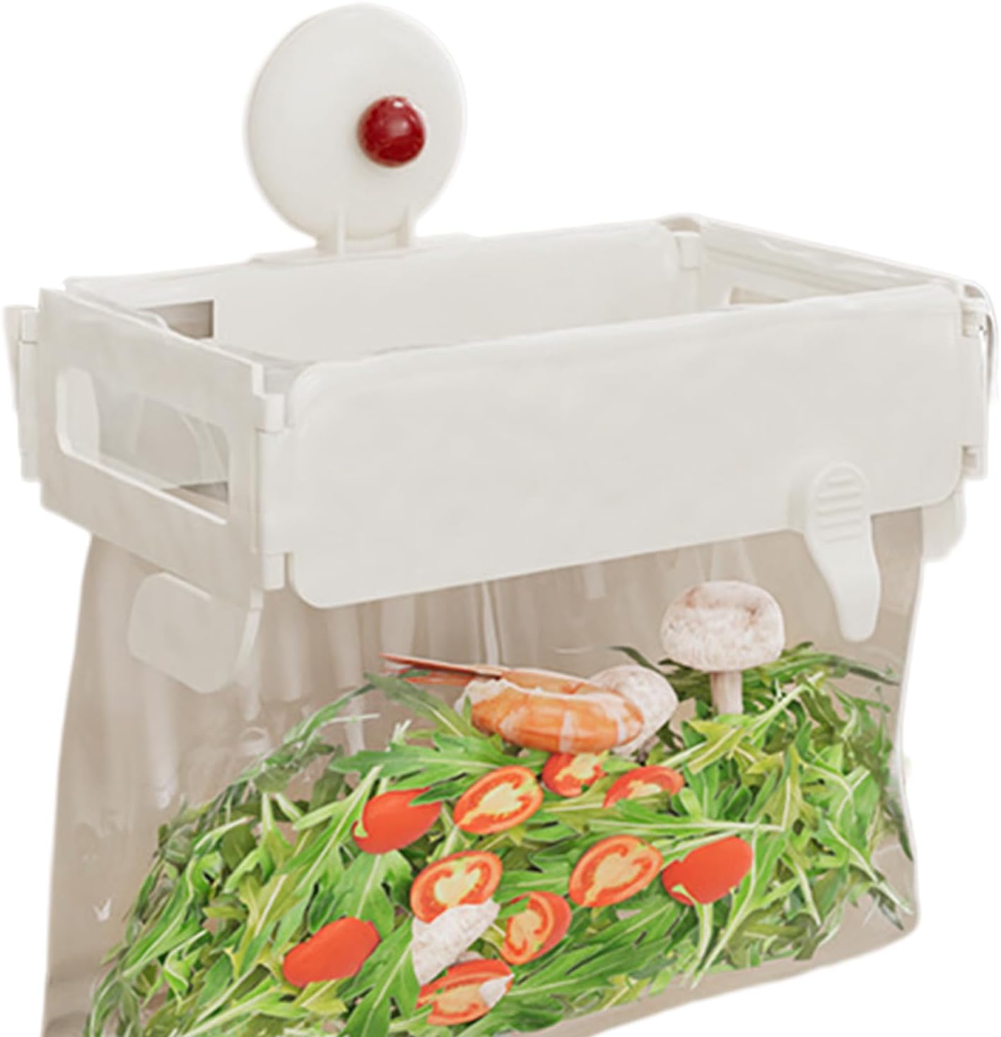 Touch Bin Trash Bag Holder 18.5x12.5cm Space Saving Versatile Waste Container - Image 3