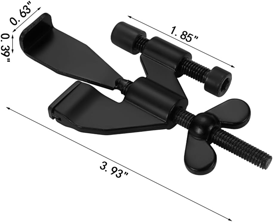 Portable Door Lock - Extra Security for Hotels & Travel - Self-Adhesive No Drilling Required - Black - 1 Piece - Image 2