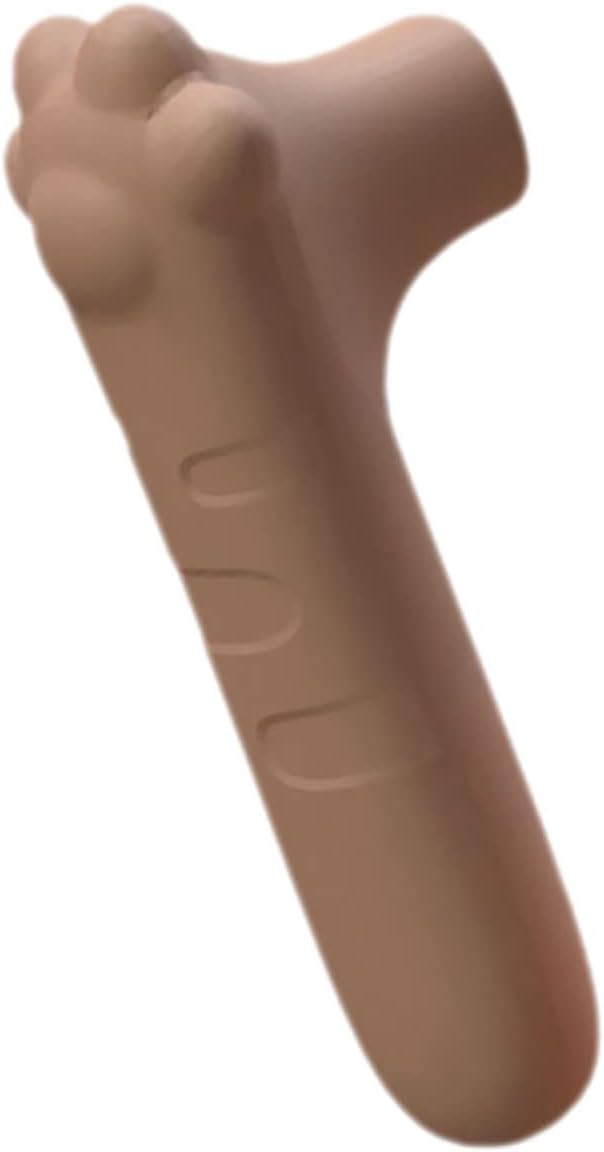 Silicone Door Handle Cover 1 Pack Child Safe Anti-Collision Paw Design Brown - Image 1