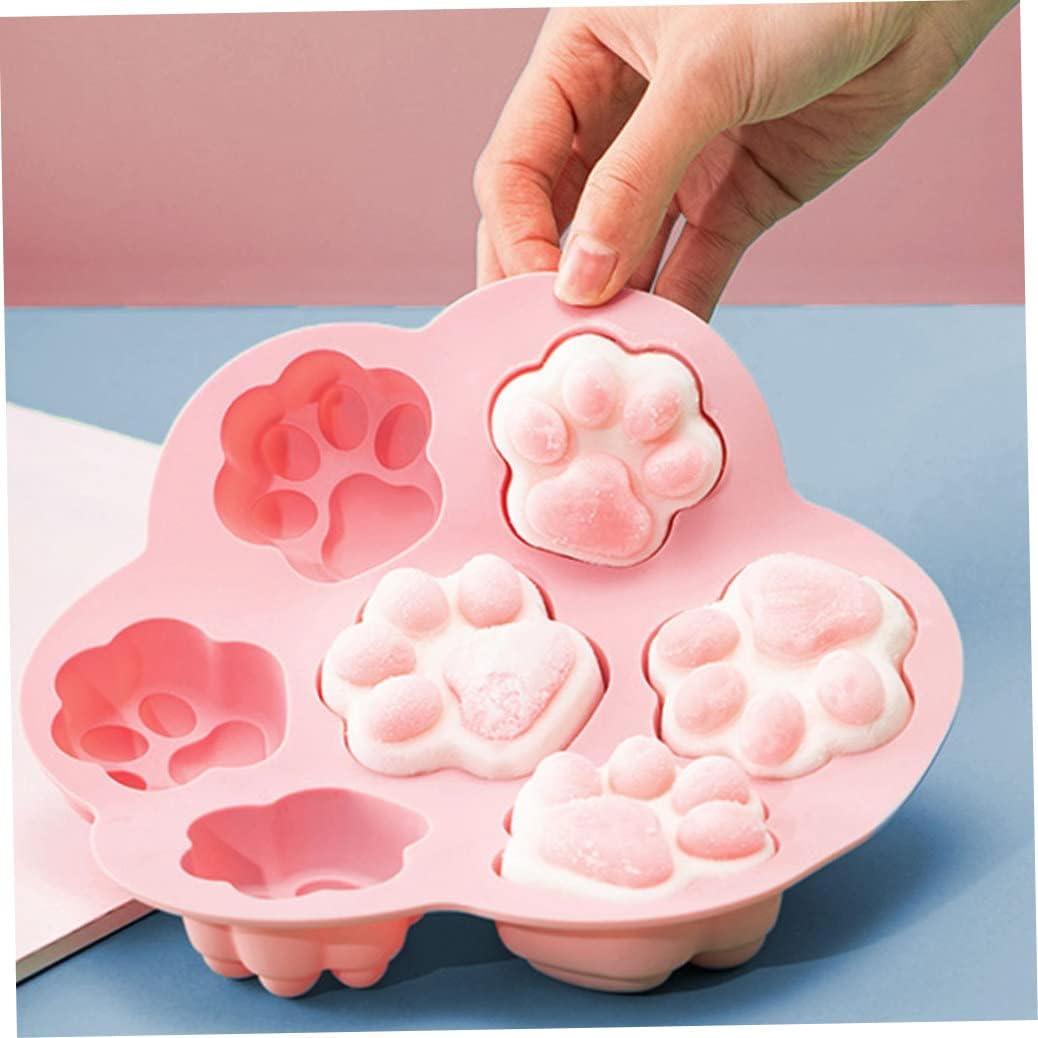 7-Cavity Silicone Cat Paw Mould Chocolate Fondant Ice Cube Tray Food Safe Baking Mold - Image 6