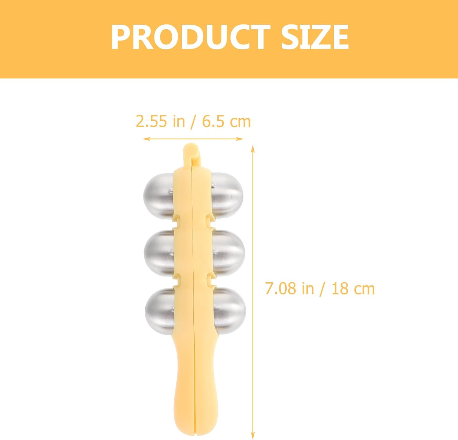 Stainless Steel Rice Ball Maker Set Triangle Sushi Mold with Rice Paddle Non-Stick Riceball Shaker Tool Yellow - Image 2