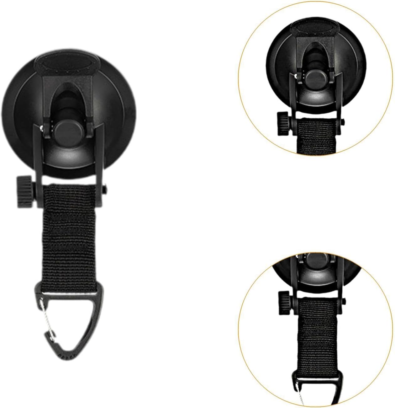 4 Pack Adjustable Strap Hooks for Tarp Tent Secure Attachment Multi Functional - Image 2