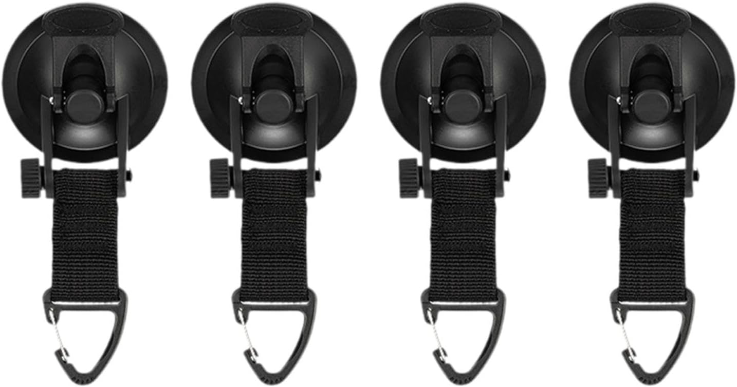 4 Pack Adjustable Strap Hooks for Tarp Tent Secure Attachment Multi Functional - Image 6