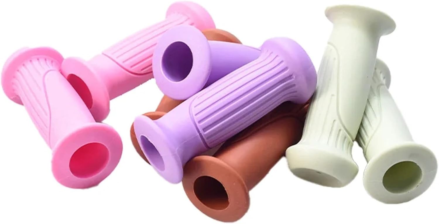 Comfortable Purple Bike Handlebar Grips Pair Non-Slip Cycling Handle Bar Covers - Image 4