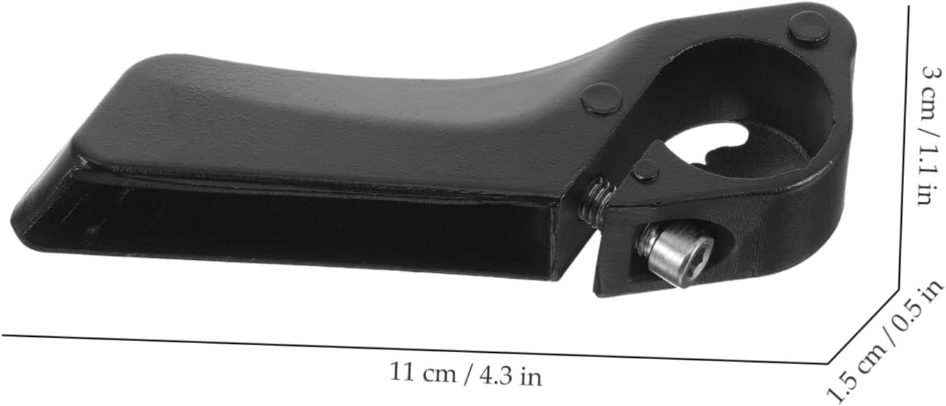 2 Pack Mountain Bike Handlebar Grips Metal & Plastic Anti-Slip Black Bicycle Hand Grips - Image 3