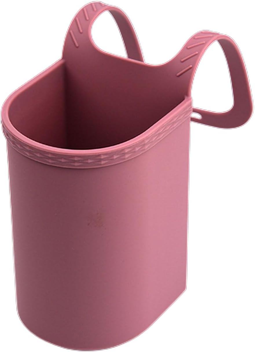 Universal Pink Stroller Silicon Cup Holder Hanging Storage Bag - Image 1