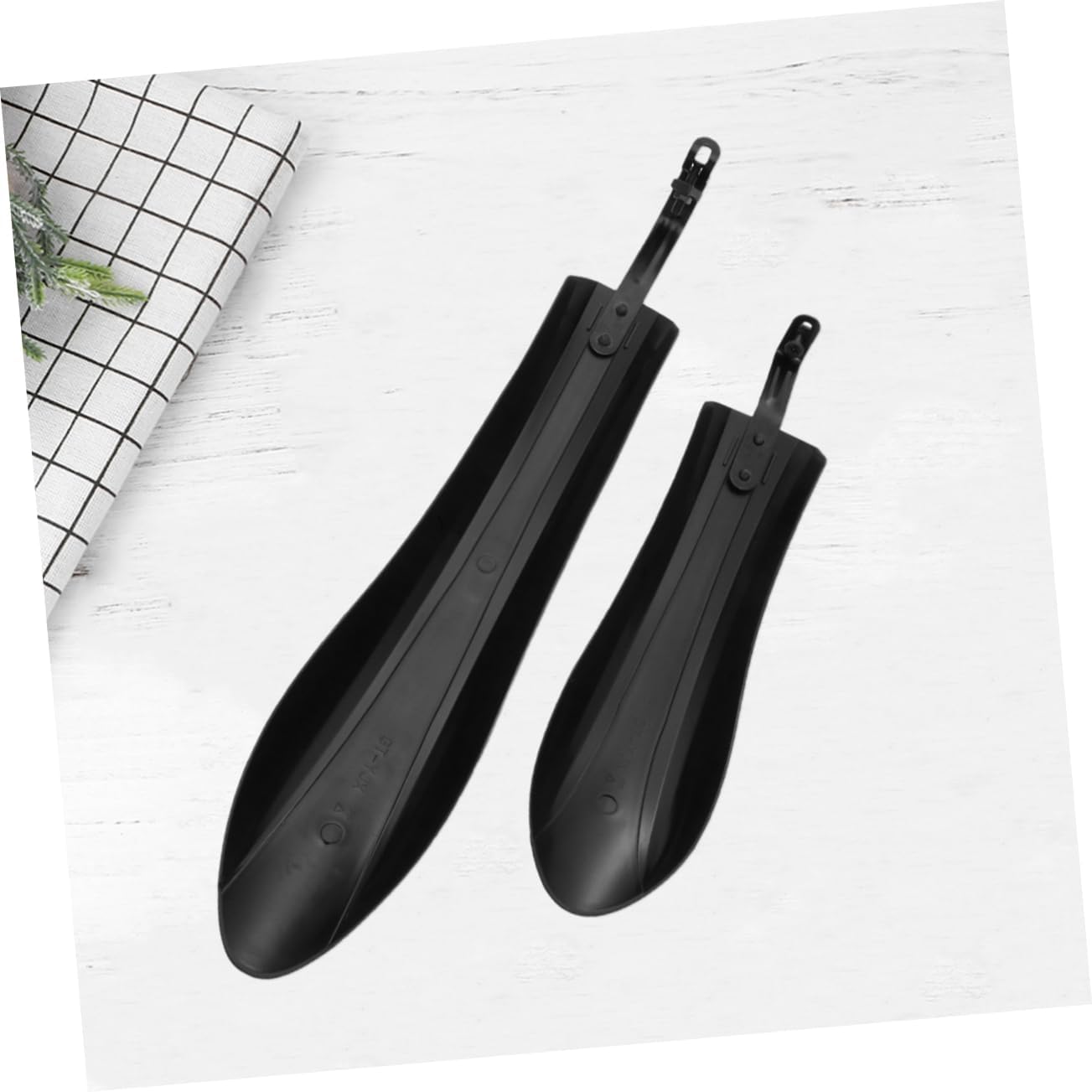 Adjustable Black Bicycle Mudguard Set - 1 Set - Image 2