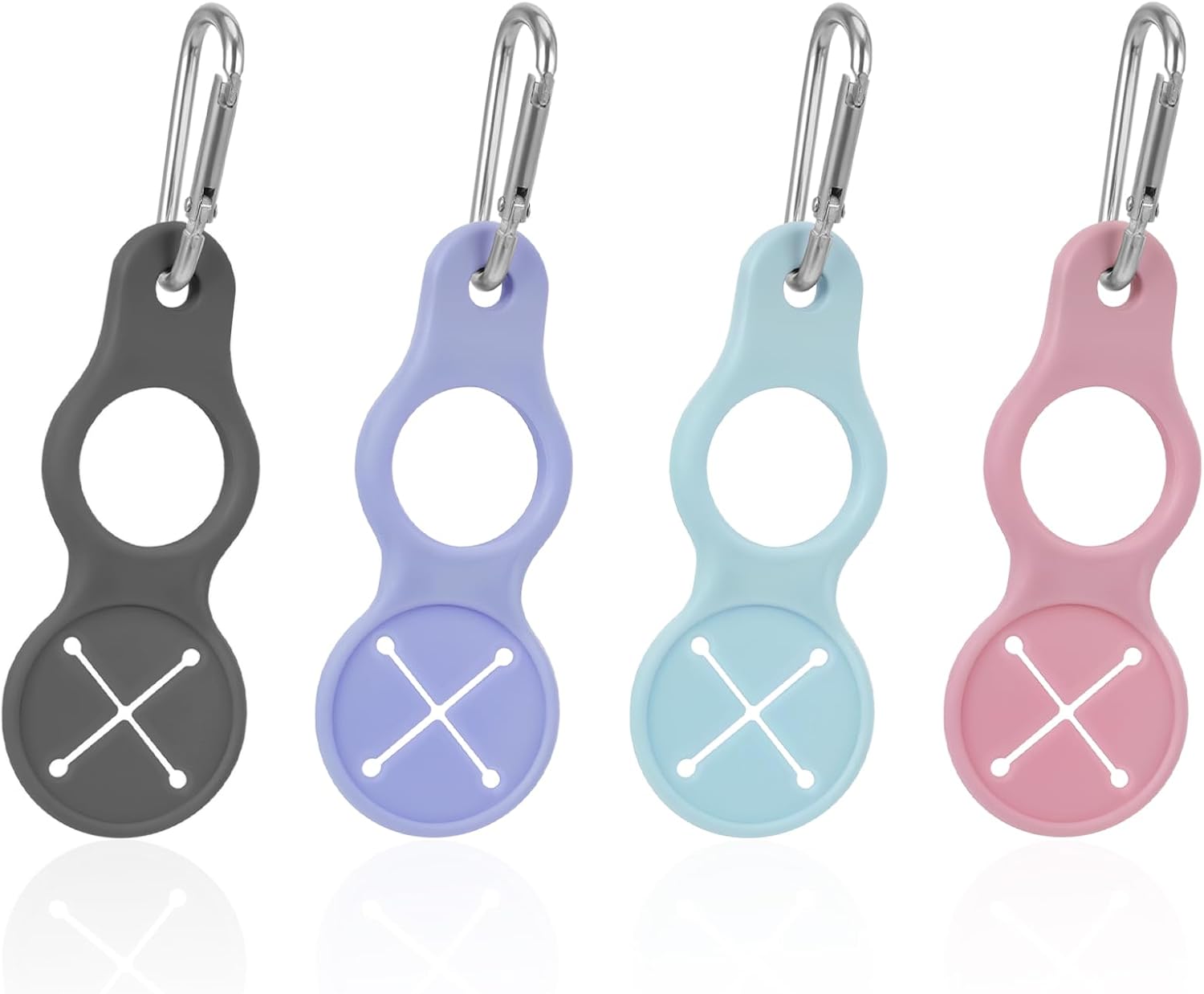 4 Pack Water Bottle Clip with Carabiner Portable Bottle Holder for Backpack Outdoor Hiking Running - Image 1