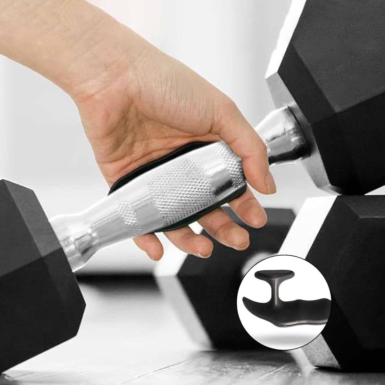 Anti-Slip Rubber Gym Gloves for Weightlifting Barbell Universal Size Men Women 4 Pack - Image 4