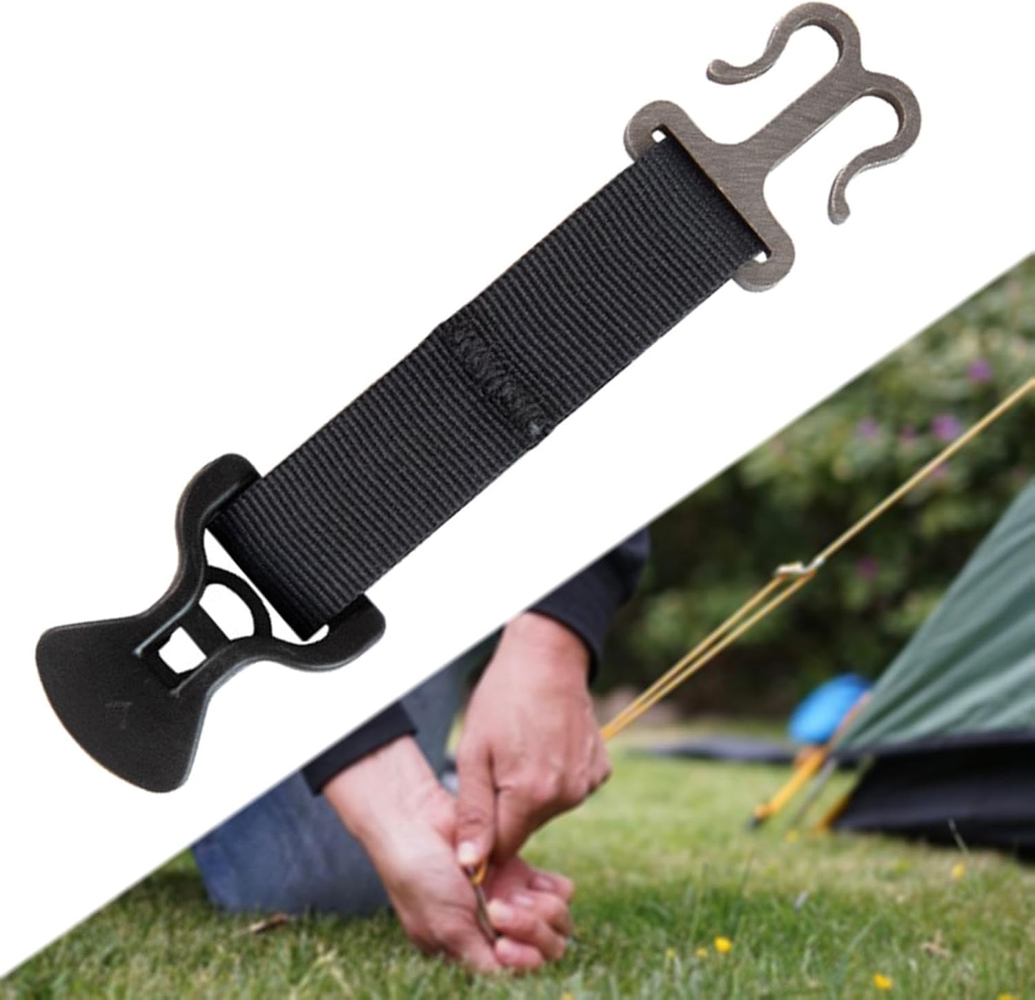 2 Pack Black Hammock Stand Suitable for Camping Outdoor Use - Image 4