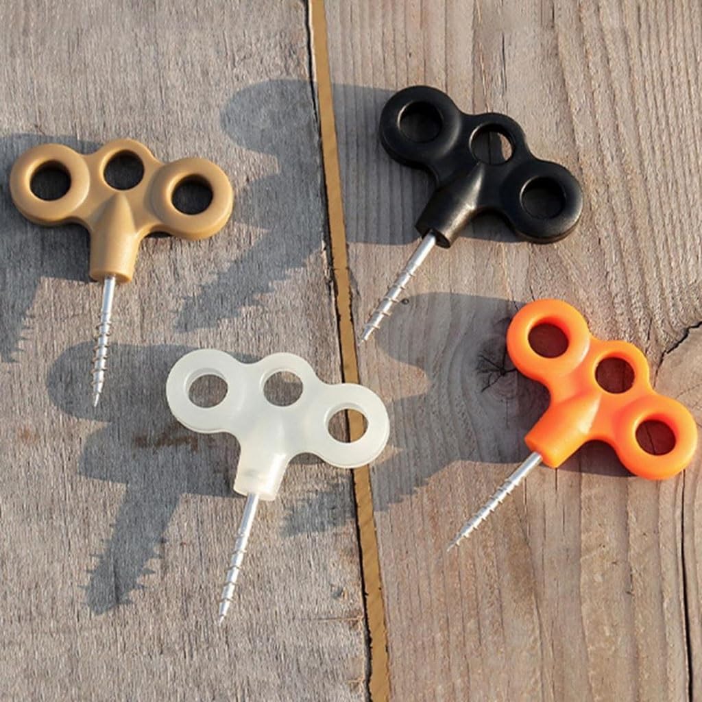 Orange Tent Pegs 2 Pack Heavy Duty Camping Outdoor Activities Stakes - Image 2