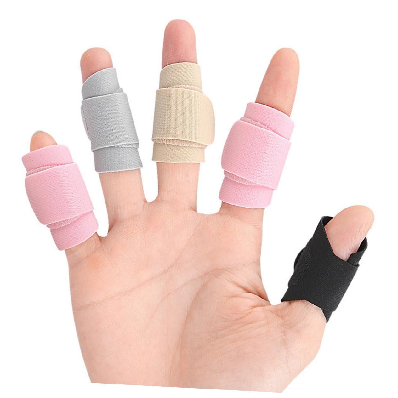 Adjustable Finger Splints 4 Pairs Finger Protectors Support Brace for Injury Recovery - Image 4
