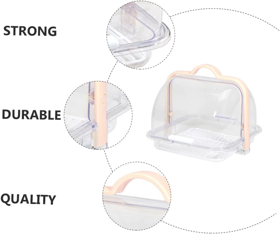 Transparent Food Storage Container with Lid and Drip Tray for Bread Milk Packaging - Image 4