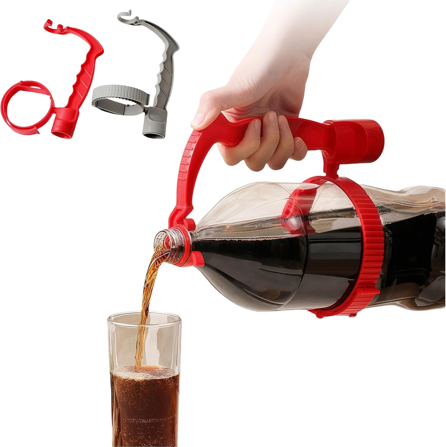 Adjustable Anti-Slip Grip Assist Handle for Large Drink Bottles 2 Pack - Image 1
