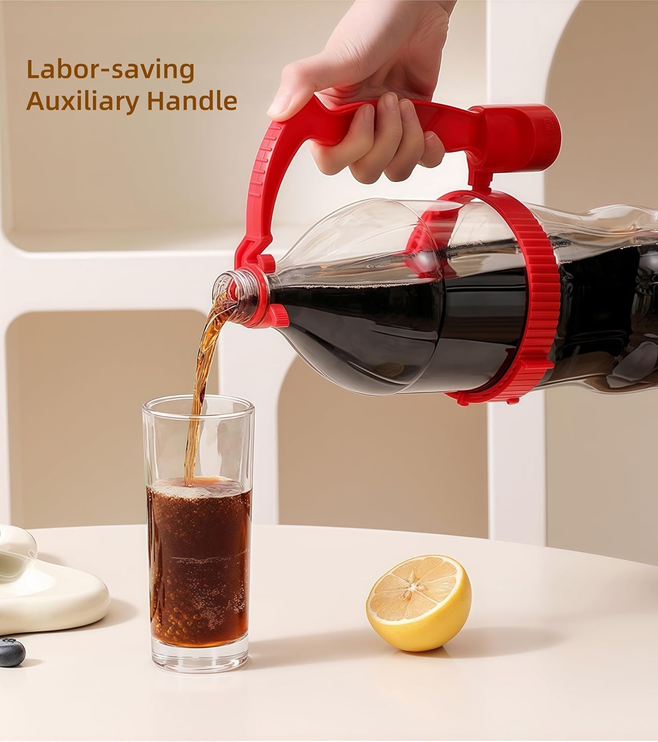 Adjustable Anti-Slip Grip Assist Handle for Large Drink Bottles 2 Pack - Image 2