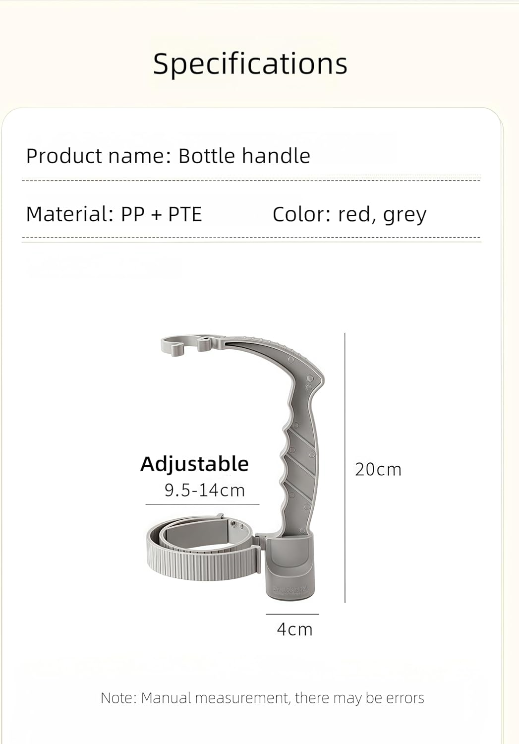 Adjustable Anti-Slip Grip Assist Handle for Large Drink Bottles 2 Pack - Image 6