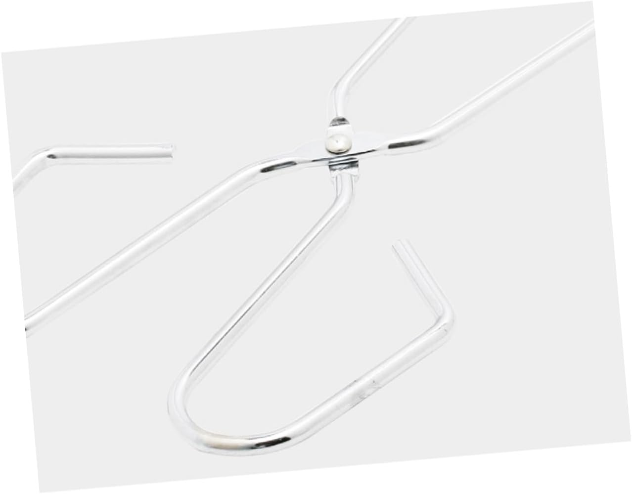 Silver Stainless Steel BBQ Tongs with Long Handle Heat Resistant Barbecue Tongs for Meat & Vegetables - Image 8