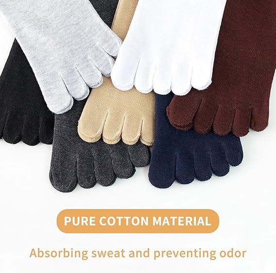 Breathable Cotton Socks for Running Yoga Walking Unisex Size 38-44 2 Pairs - Image 4