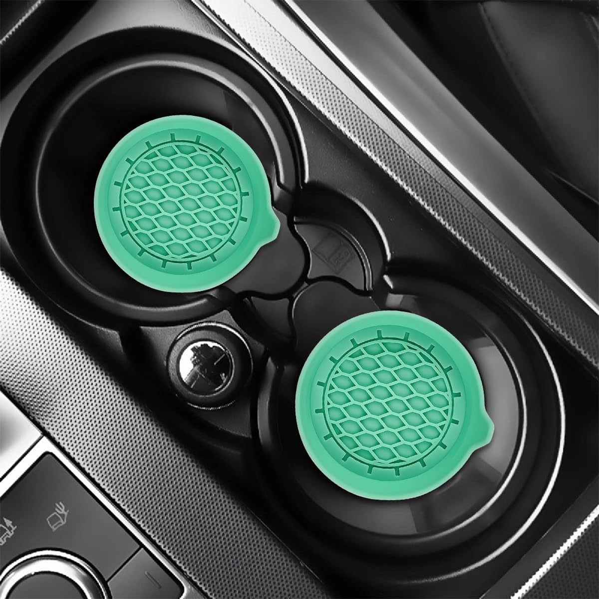 Car Silicone Anti-Slip Mats - Interior Accessories - Green - Pack of 4 - Image 6