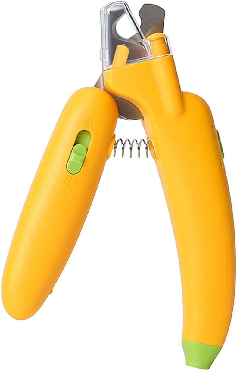Dog & Cat Nail Clippers with Safety Lock for Small & Large Pets - Yellow - 1 Piece - Image 1