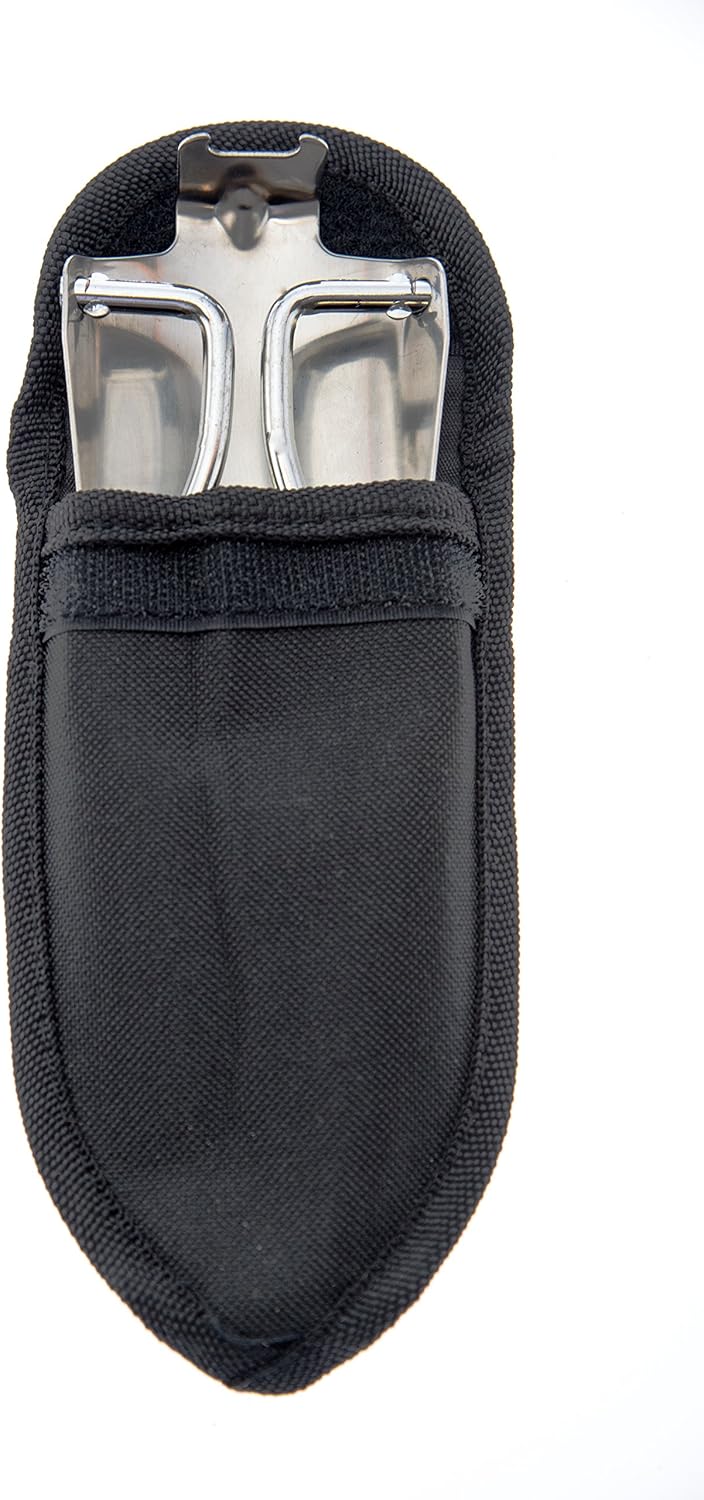 23cm Folding Shovel Stainless Steel - Collapsible Camping Shovel with Handle for Outdoor Camping Hiking Garden Use - Image 5